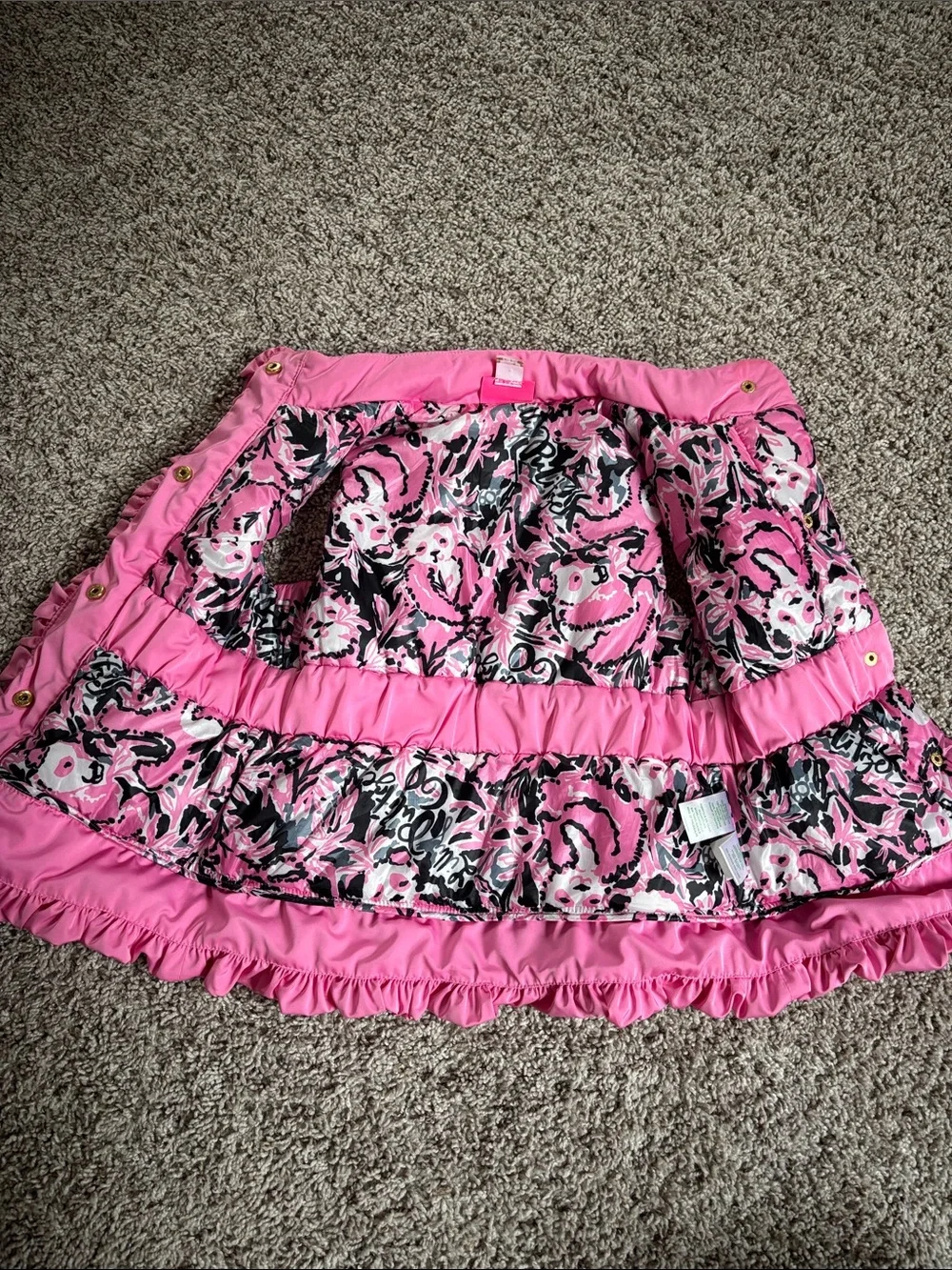 Lilly Pulitzer Kids Pink Floral Lined Jacket